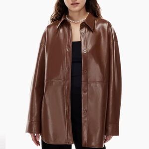 Aritzia Brown Shacket